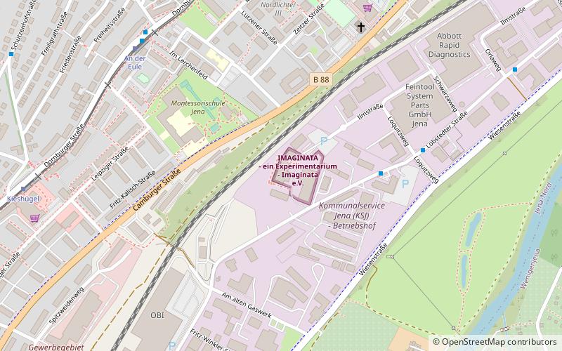 DAV / BSV Kletterhalle Jena location map