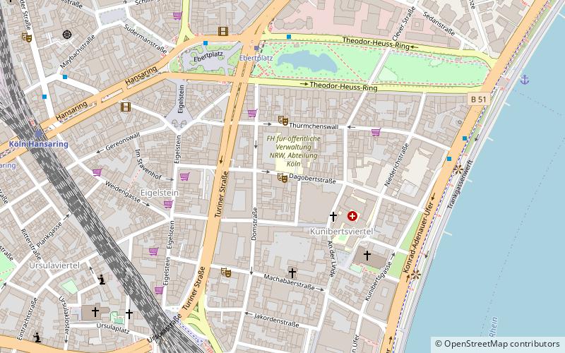 theater tiefrot koln location map