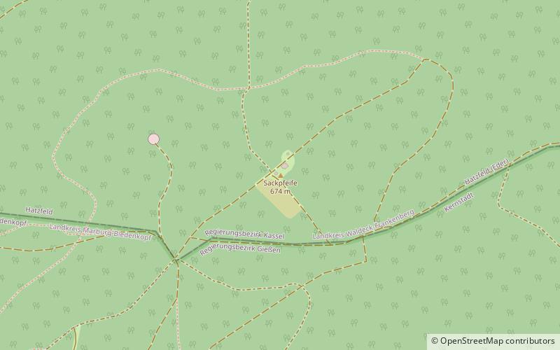 Sackpfeife Mountain location map