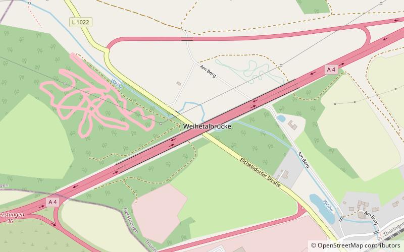 Weihetalbrücke location map