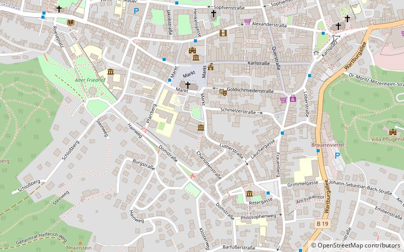 Lutherhaus Eisenach location map