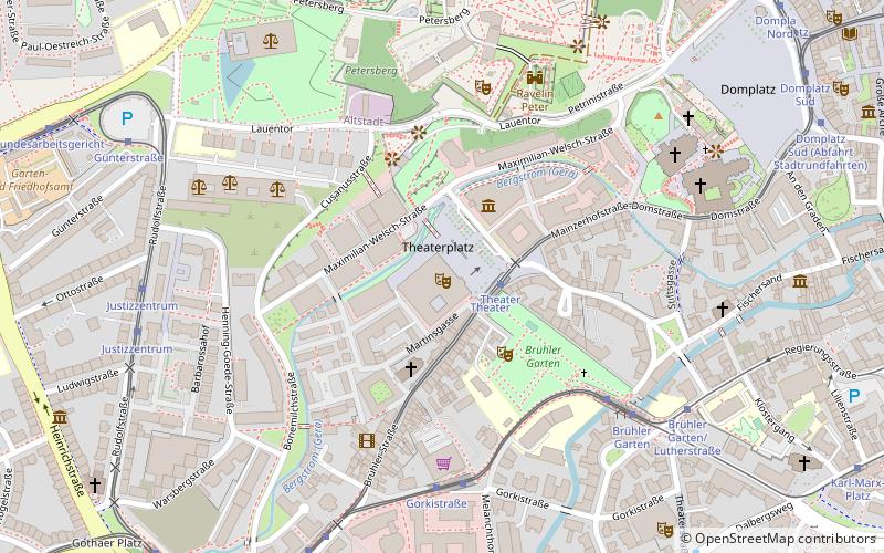 Theater Erfurt location map