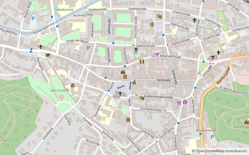 Eisenacher Stadtschloss location map