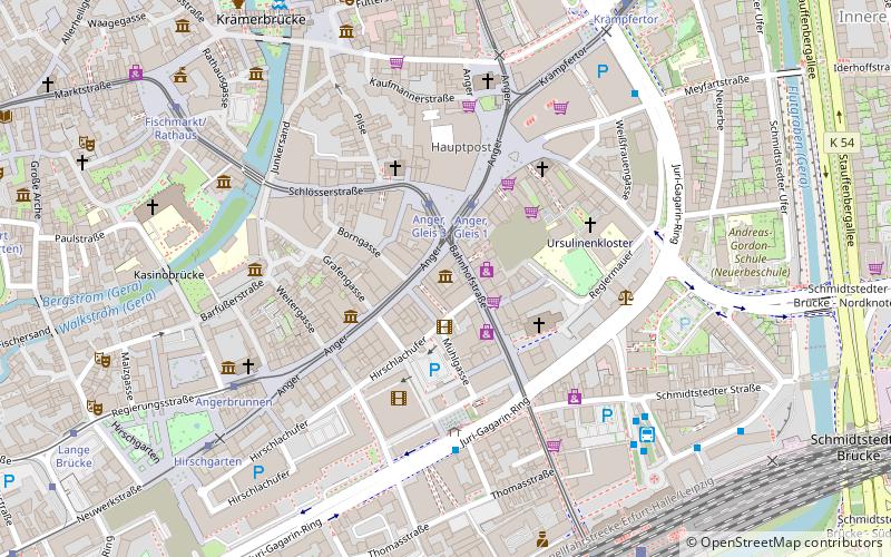 Angermuseum location map
