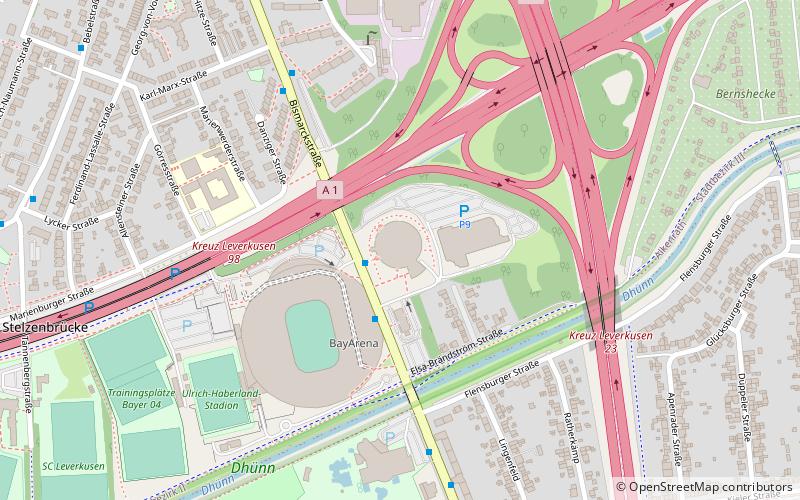 Ostermann-Arena location map