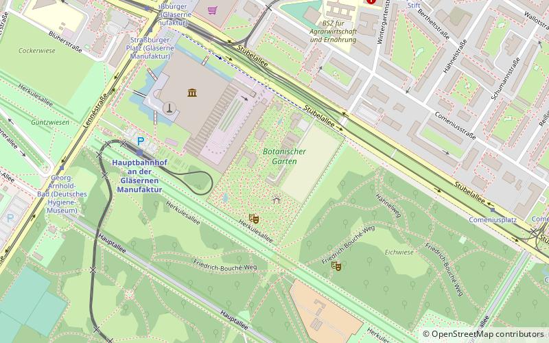Jardin botanique de Dresde location map