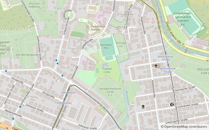 Freibad Cotta location map