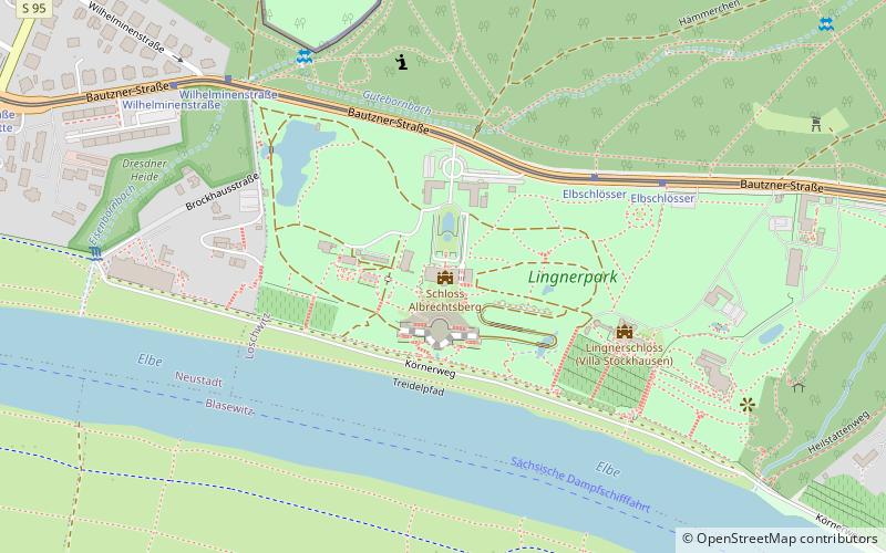 Albrechtsberg Palace location map