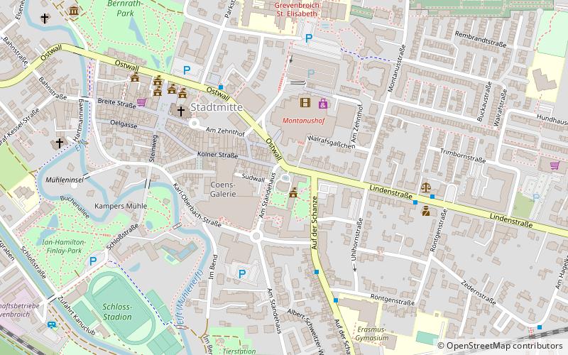 Liste der Baudenkmäler in Grevenbroich location map