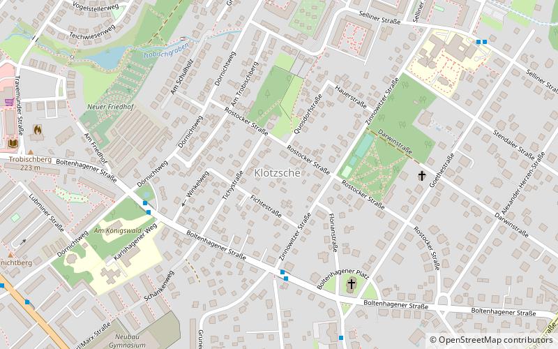 Klotzsche location map