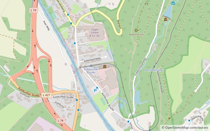 Bergisches Straßenbahnmuseum location map