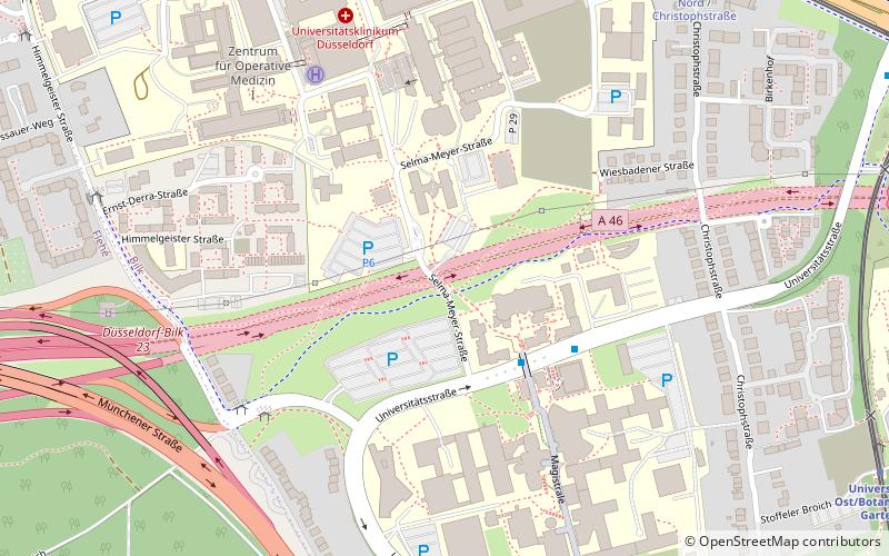 Heinrich-Heine-Universität Düsseldorf location map