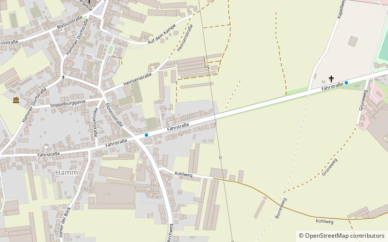 Düsseldorf-Hamm location map