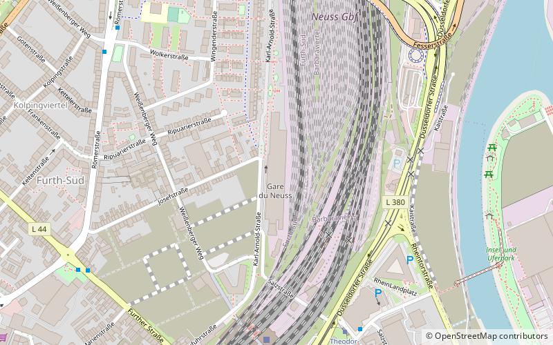Gare du Neuss location map