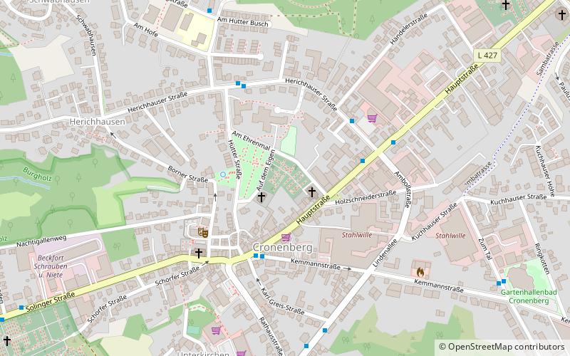 Cronenberg Protestant Cemetery location map