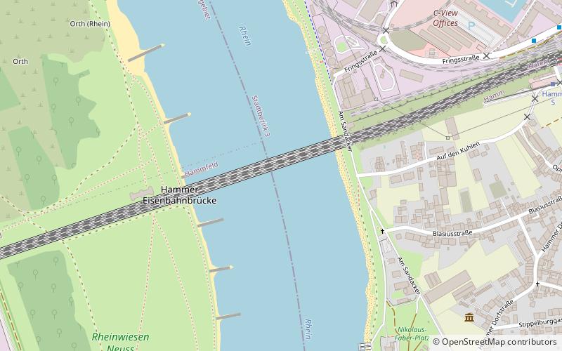Hamm Railway Bridge location map