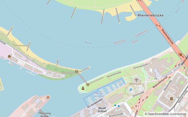 Düsseldorf-Hafen location map