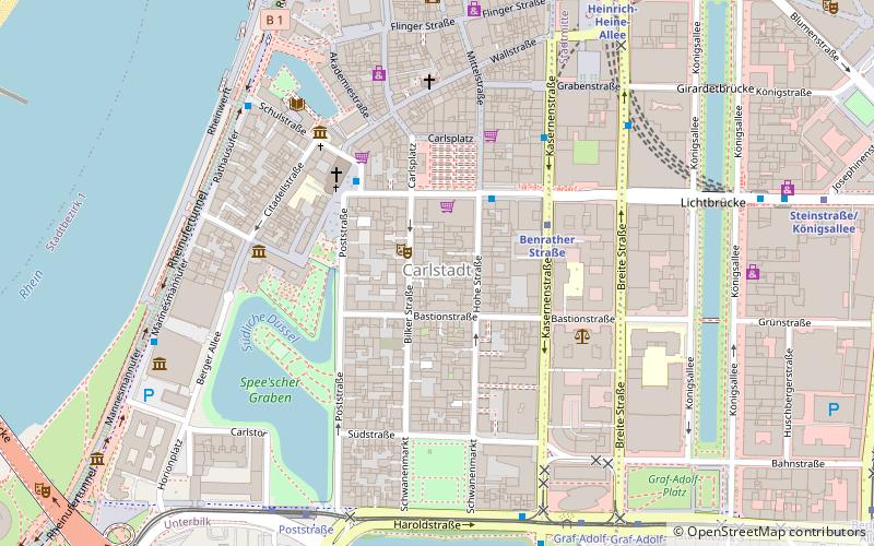 Düsseldorf-Carlstadt location map