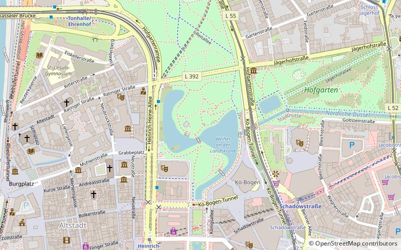 Hofgarten location map