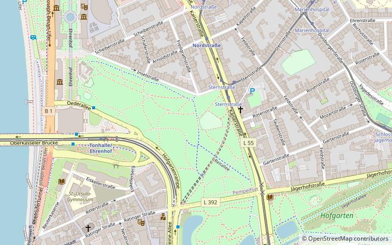 Hofgarten location map