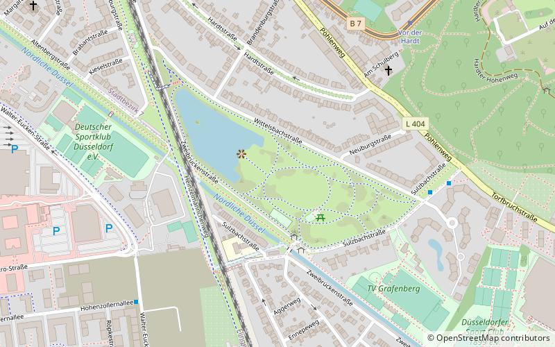 Ostpark Düsseldorf location map
