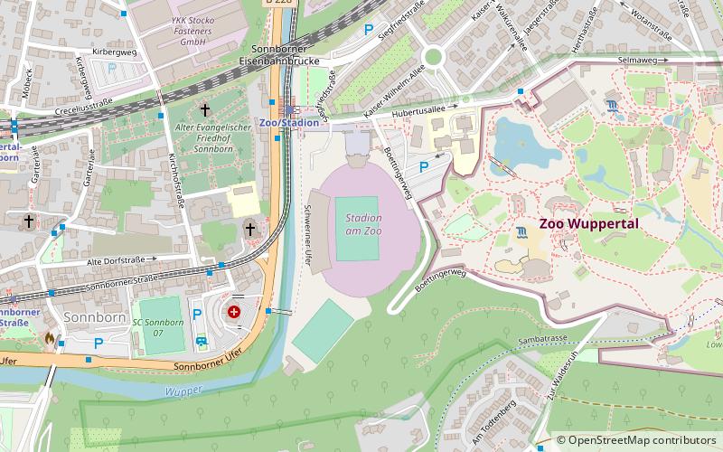 Stadion am Zoo location map