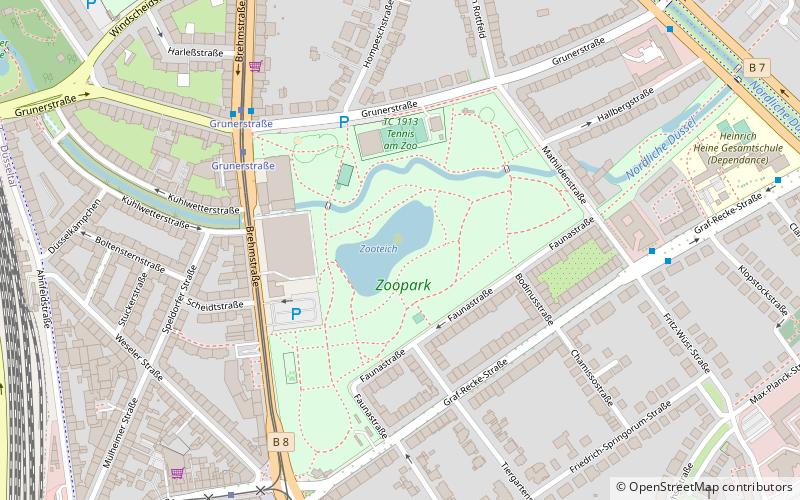Zoologischer Garten Düsseldorf location map
