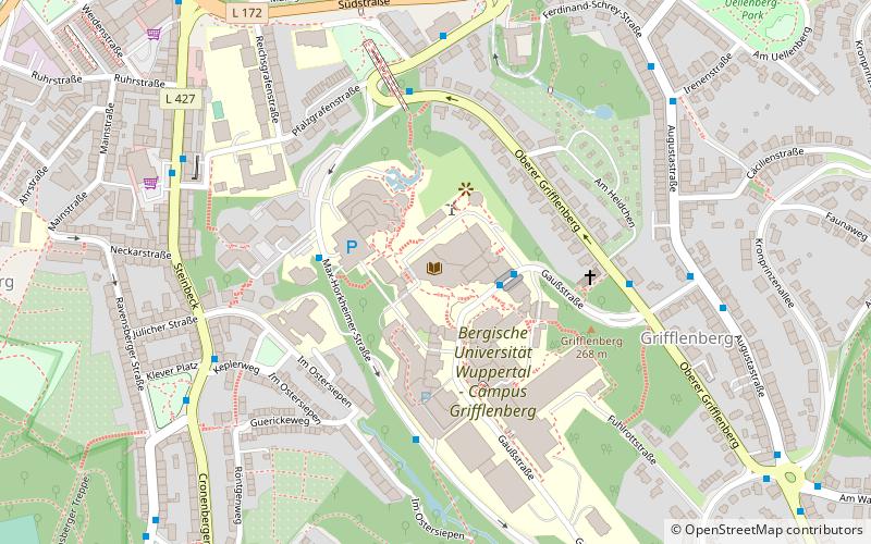 University Library of Wuppertal location map