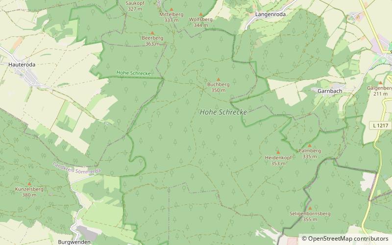 Hohe Schrecke location map