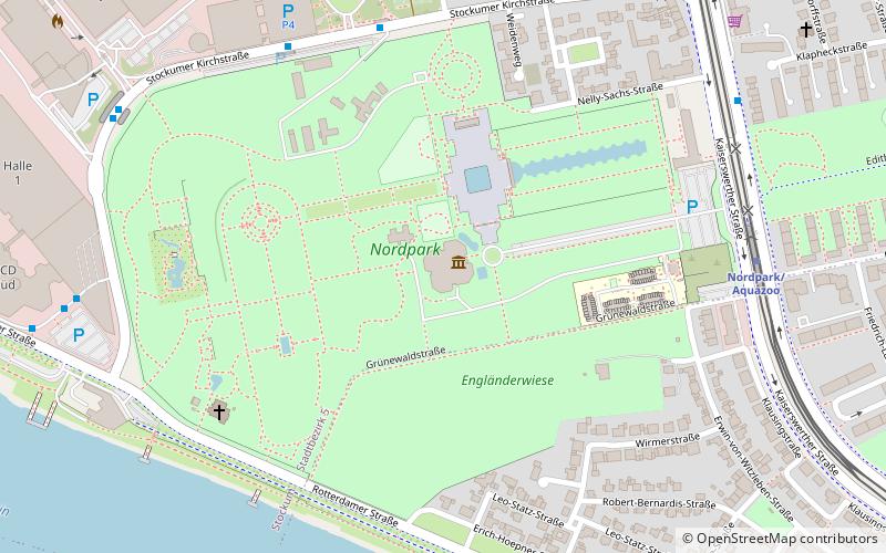 Nordpark Düsseldorf location map
