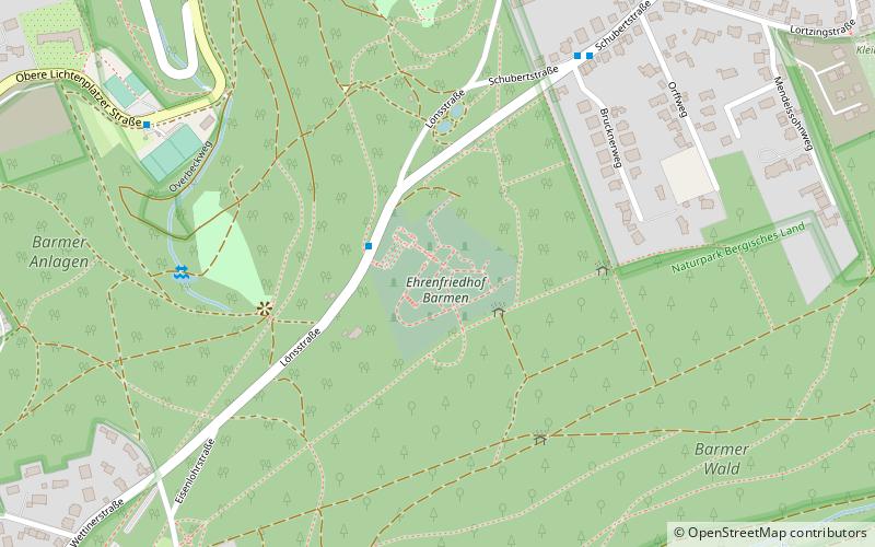 Ehrenfriedhof Barmen location map