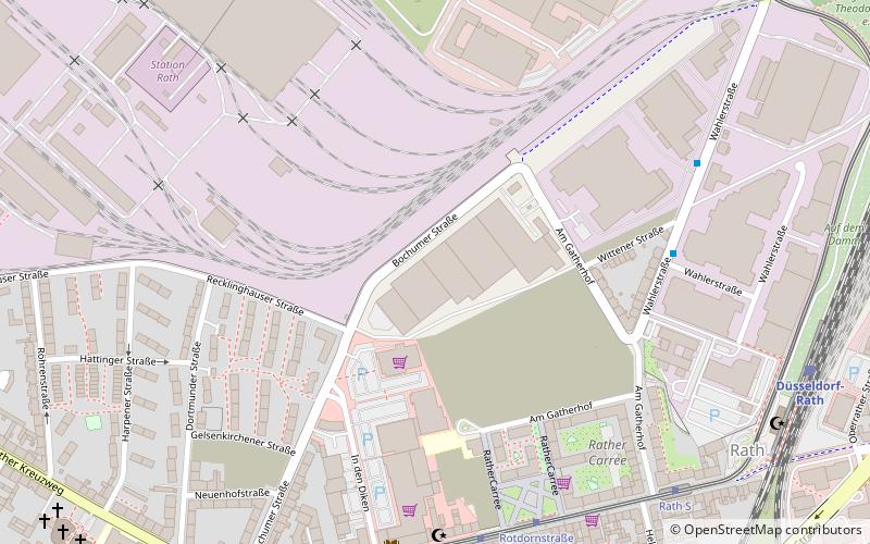 Düsseldorf-Rath location map