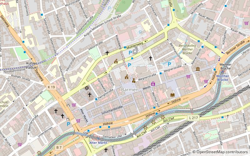 Rathaus Stadt Wuppertal location map