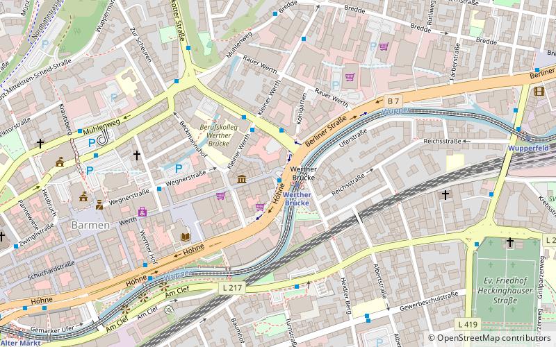 Werther Brücke location map