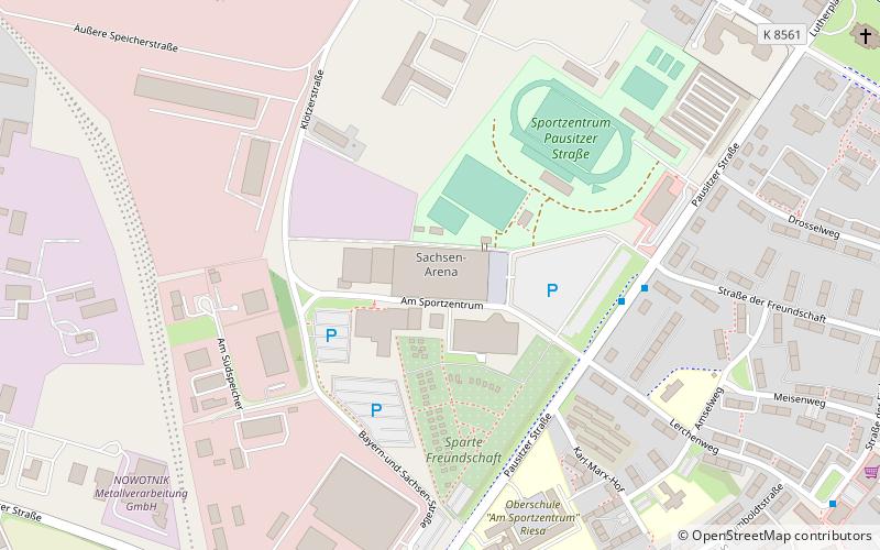 Sachsen-Arena location map