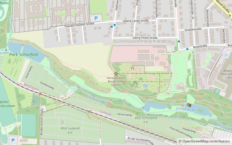 Jardín botánico de Kassel location map