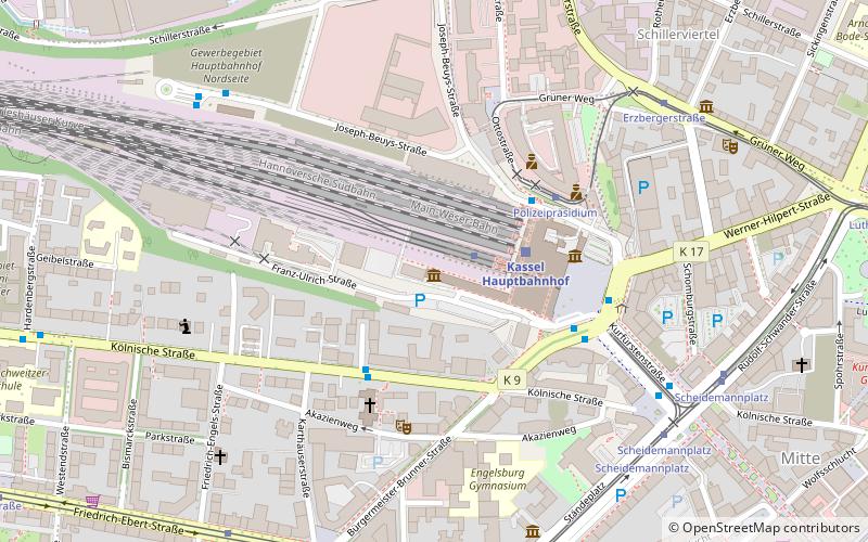 Spohr Museum location map