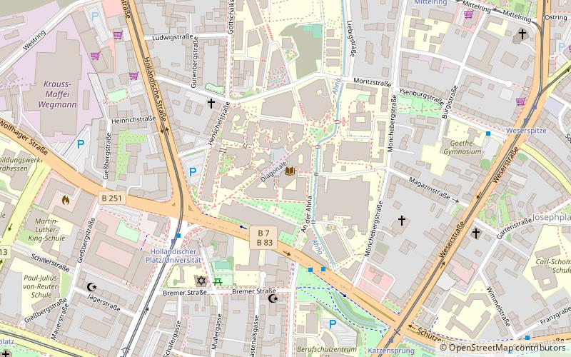 Universitätsbibliothek Kassel location map