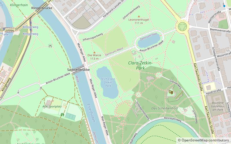 clara zetkin park lipsk location map