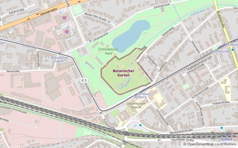 Botanischer Garten Krefeld location map