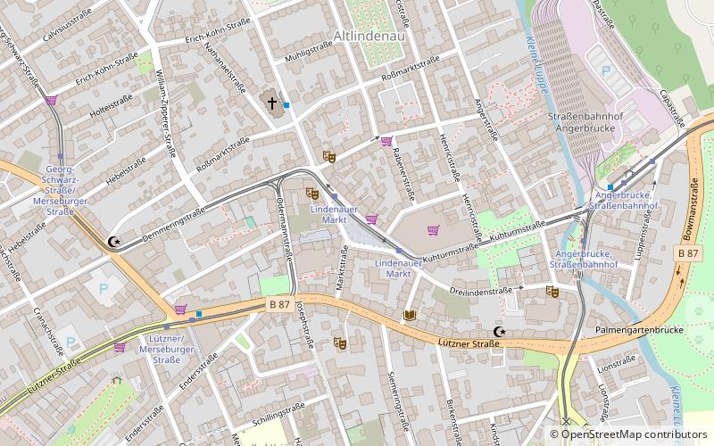 Lindenau location map