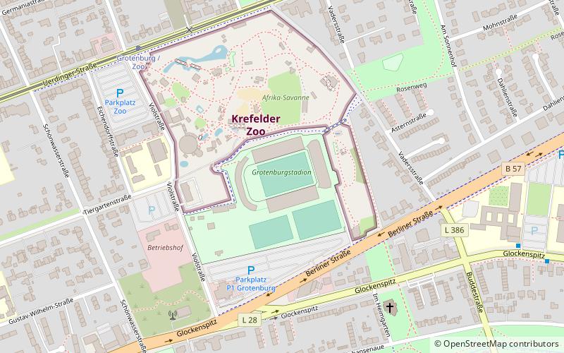 Grotenburg-Stadion location map
