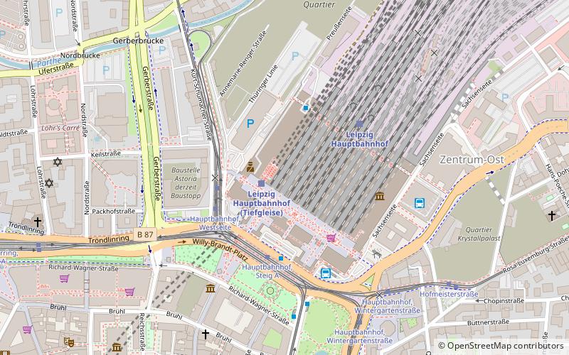 Túnel ferroviario Leipzig location map