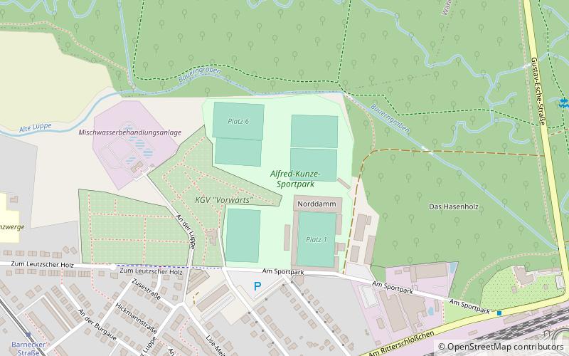 Alfred-Kunze-Sportpark location map