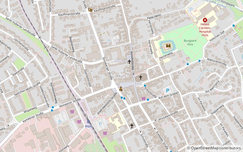 huls krefeld location map