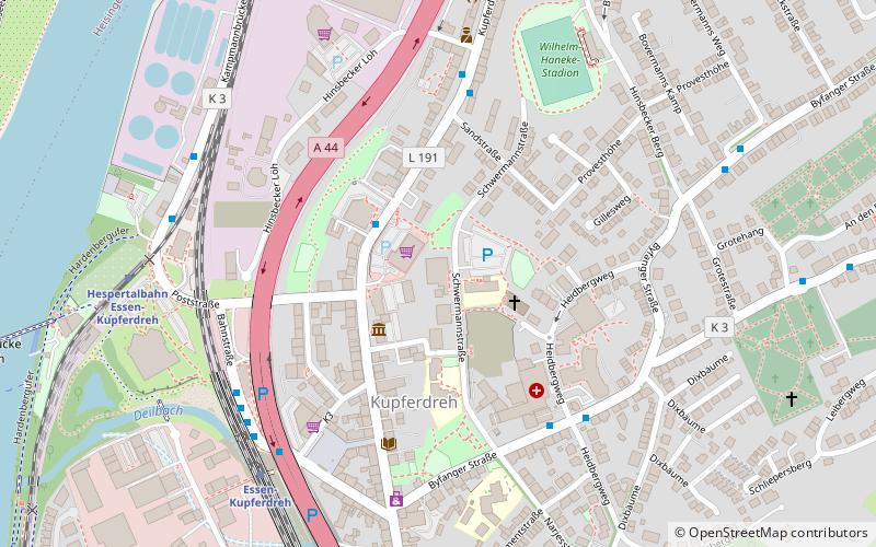 stadtbad kupferdreh essen location map
