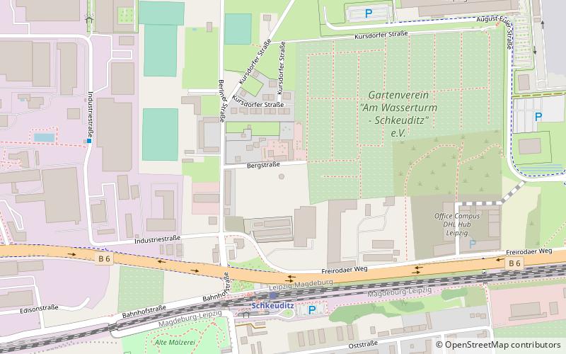 water tower Schkeuditz location map