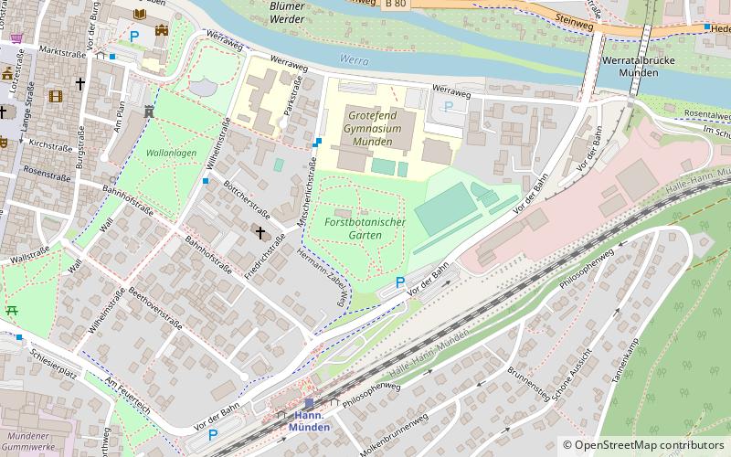Jardín botánico de investigación de Hannoversch Münden location map