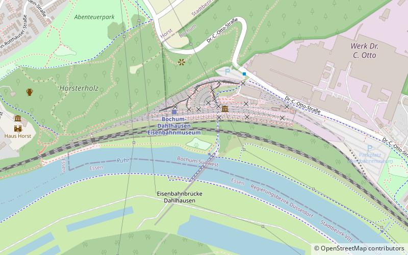 Eisenbahnmuseum Bochum location map