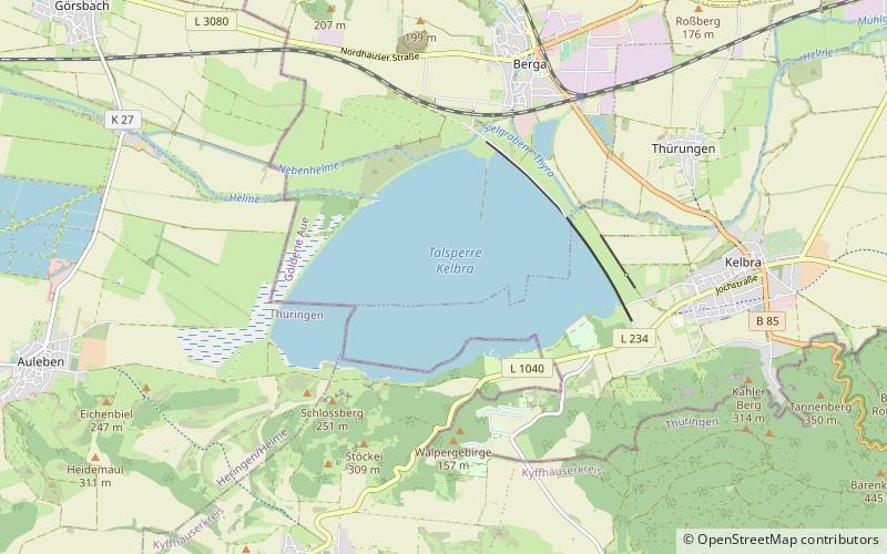 Kelbra Dam location map